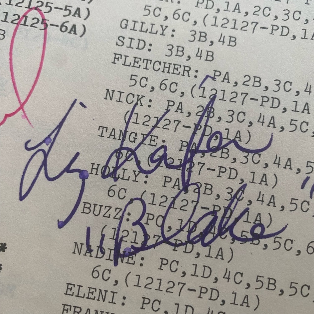 Autograph Soap Opera Script from Guiding Light - Picture 2 of 16